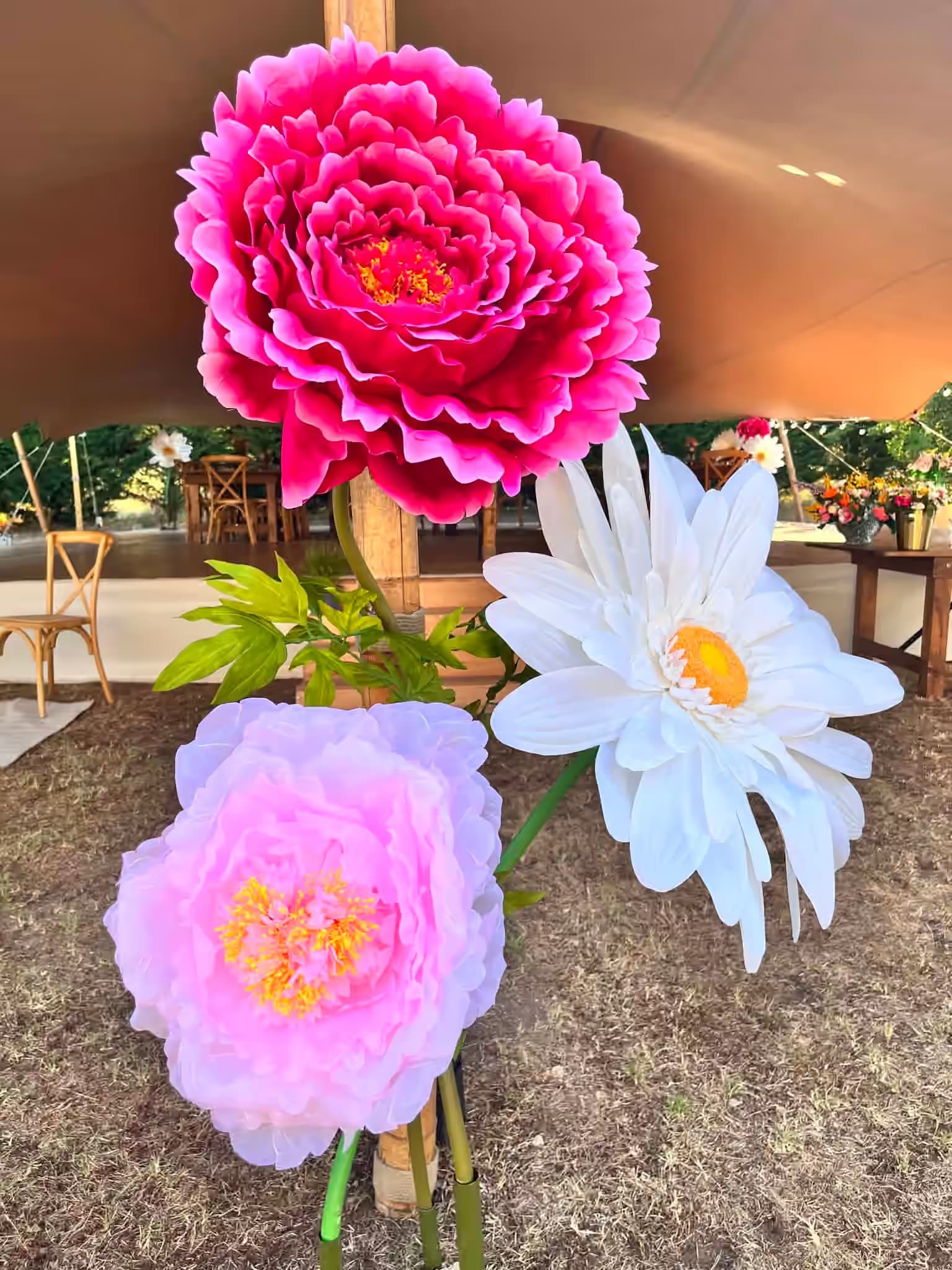 Décor de fleurs géantes XXL