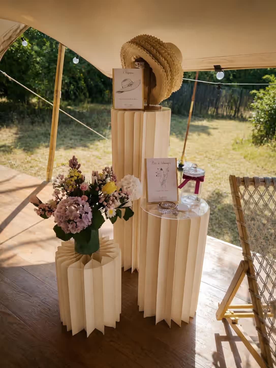 Colonnes de présentation modulables